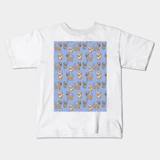 Chihuahua chihuahuas - blue Kids T-Shirt